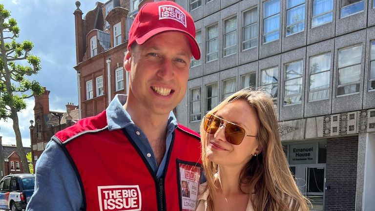 Prince William selling the Big Issue
Credit: @laura.michalkevic
