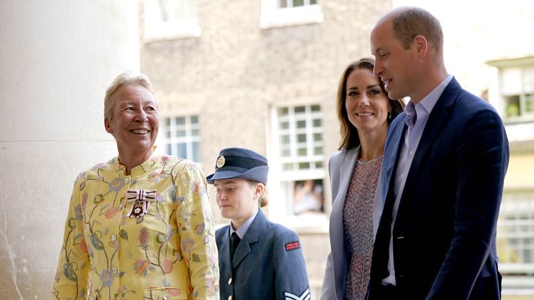 The Duke and Duchess of Cambridge arrive for a visit to the Fitzwilliam Museum, Cambridge, to view a painted portrait of themselves