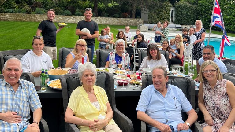 Grace O'Brien, from Beckenham in Kent, send this in. She said: "Celebrating the Platinum Jubilee with our two Ukrainian refugee families who we couldn’t be happier to have with us on such a special occasion."