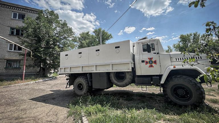 The armoured truck known as the &#39;capsule&#39;