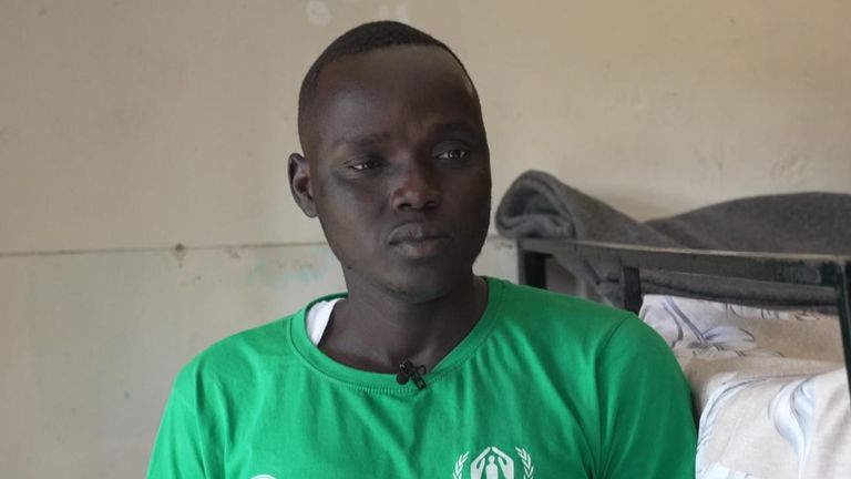 Peter fled to Rwanda after being tortured at the hands of smugglers 
