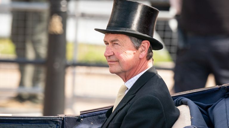 Vice Admiral Sir Tim Laurence rides in a carriage as the Royal Procession leaves Buckingham Palace for the Trooping the Colour ceremony at Horse Guards Parade, central London, as the Queen celebrates her official birthday, on day one of the Platinum Jubilee celebrations. Picture date: Thursday June 2, 2022.
