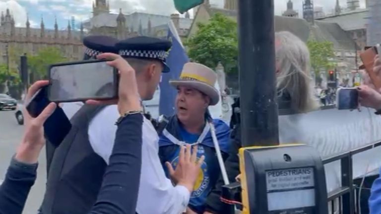 &#39;Stop Brexit Man&#39; has protest equipment seized by police
