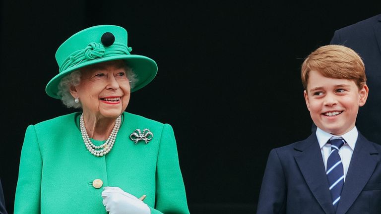 The Queen and Prince George. Pic: Kensington Palace