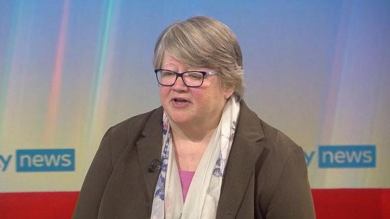 Therese Coffey reacts to the cancellation of migrant flight from UK to Rwanda
