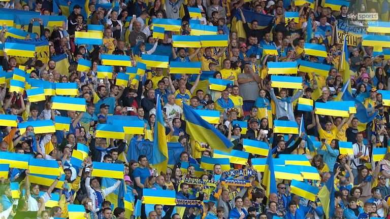 Ukraine fans matthews Pic: Sky Sports