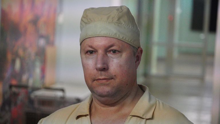 Dr Serhiy Sliesarenko, surgeon at a military hospital in eastern Ukraine.