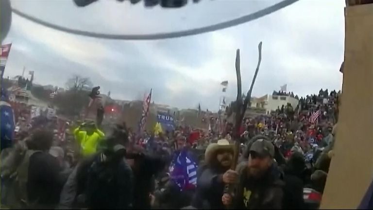 The House of Representatives select committee investigating the attack on the Capitol showed graphic footage of thousands of rioters attacking police and smashing their way into the Capitol during the first of its six hearings 