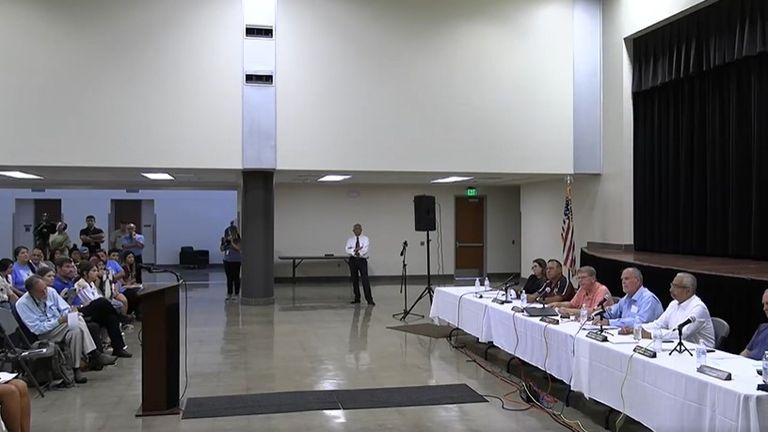 Uvalde city council meeting at which the Mayor Don McLaughlin says Robb Elementary School will be demolished. No exact timeline.  Pic: City of Uvalde/Facebook