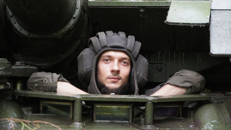 Vadim in a tank