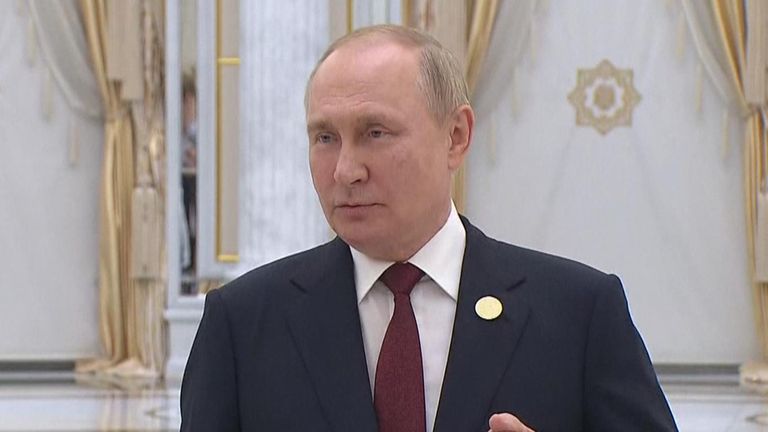 Vladimir Putin says Russian army does not target civilians
