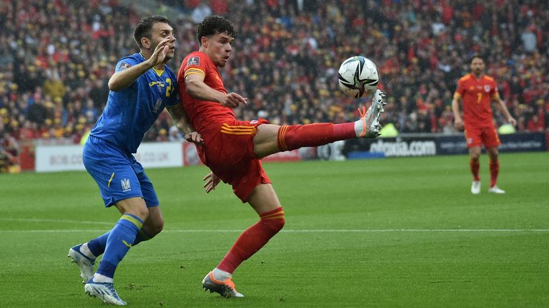 Wales and Ukraine face off for a place in the 2022 World Cup. Pic: AP