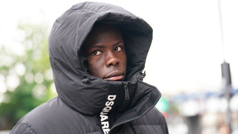 Yoan Zouma, the brother of West Ham defender Kurt Zouma arrives at Thames Magistrates&#39; Court, London, where he will be sentenced for kicking his cat after being prosecuted by the RSPCA under the Animal Welfare Act. Kurt admitted two counts of animal cruelty on May 24, after a video filmed by Yoan was posted on Snapchat. Picture date: Wednesday June 1, 2022.
