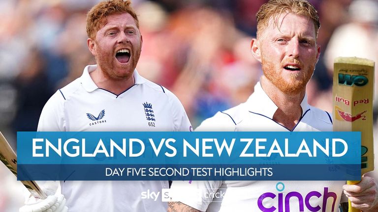 England vs New Highlights: Second Test, Day 5, Trent Bridge | Video | TV Show | Sky Sports