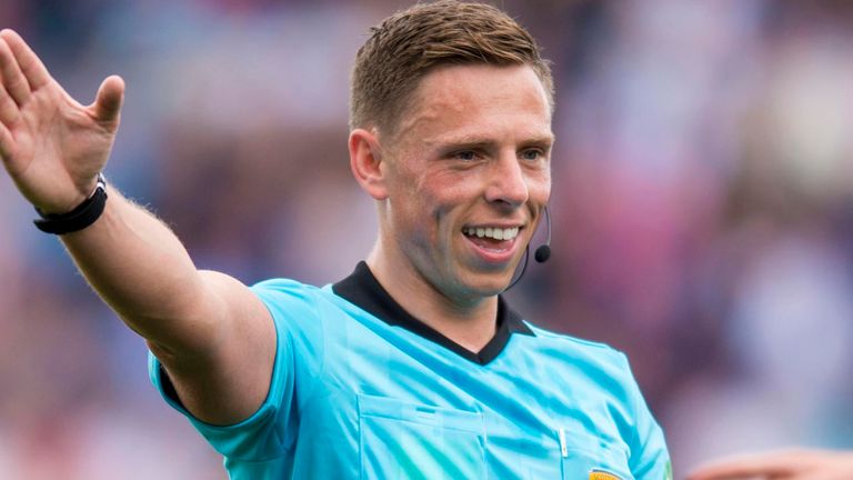 Lloyd Wilson, here refereeing Raith Rovers vs Dundee in 2019