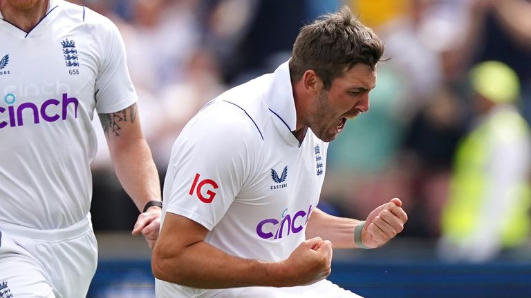 Jamie Overton and Ben Stokes, England, Test vs New Zealand at Headingley (PA)