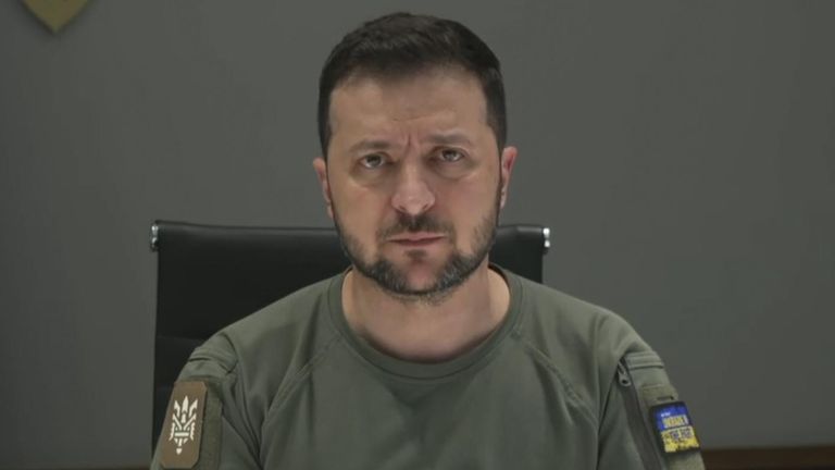 In his message, Zelenskyy described how civilians in Ukraine wanted to &#34;enjoy freedom and this wonderful summer&#34; but could not.