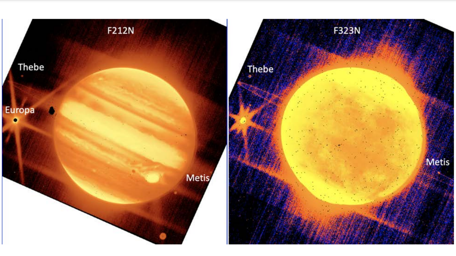 Dos fotos de Júpiter filtradas por el equipo del telescopio James Webb |  Noticias científicas y técnicas.