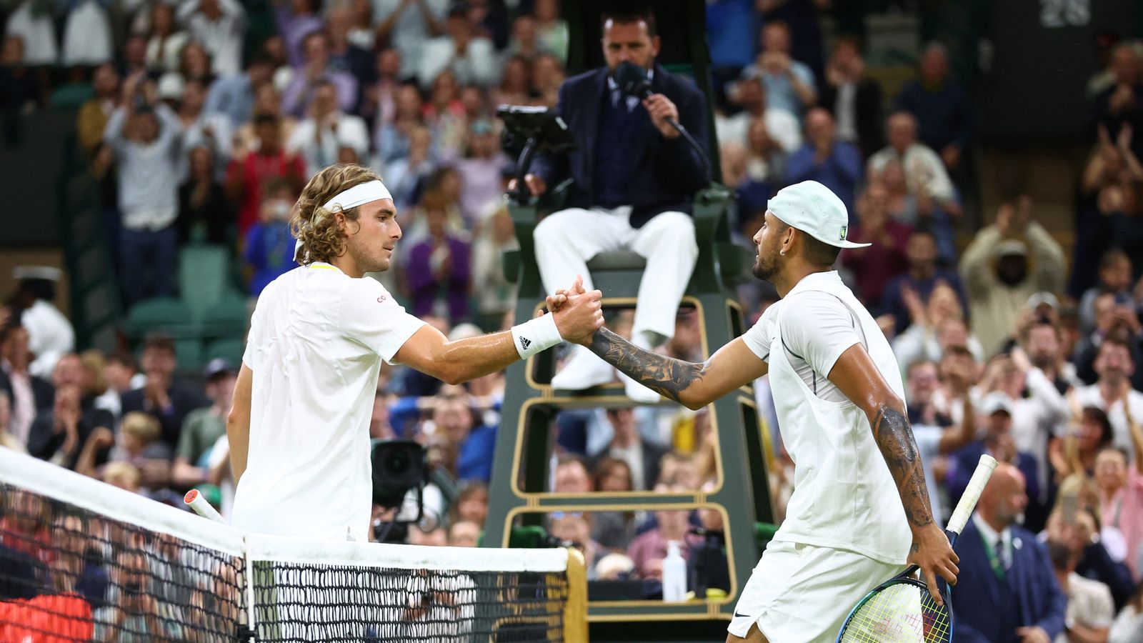 Stefanos Tsitsipas et Nick Kyrgios condamnés à une amende pour un affrontement de mauvaise humeur à Wimbledon |  Nouvelles du Royaume-Uni
