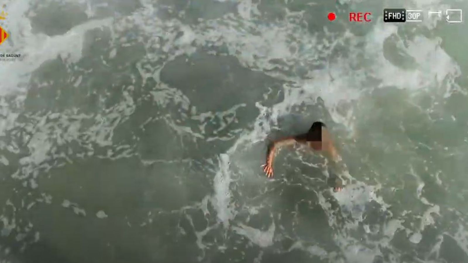 Drone lifeguard saves boy, 14, from drowning in sea in Valencia in