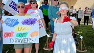 Pro-abortion demonstrators Owensboro, Kentucky