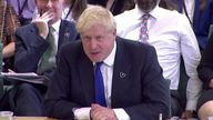 Boris Johnson  at the meeting
