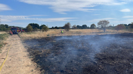 The fire at Rammey Marsh was the size of four football pitches. Pic: LFB