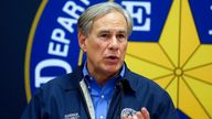 Texas Governor Greg Abbott pictured in March Pic: AP 