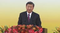 President Xi speaks in Hong Kong