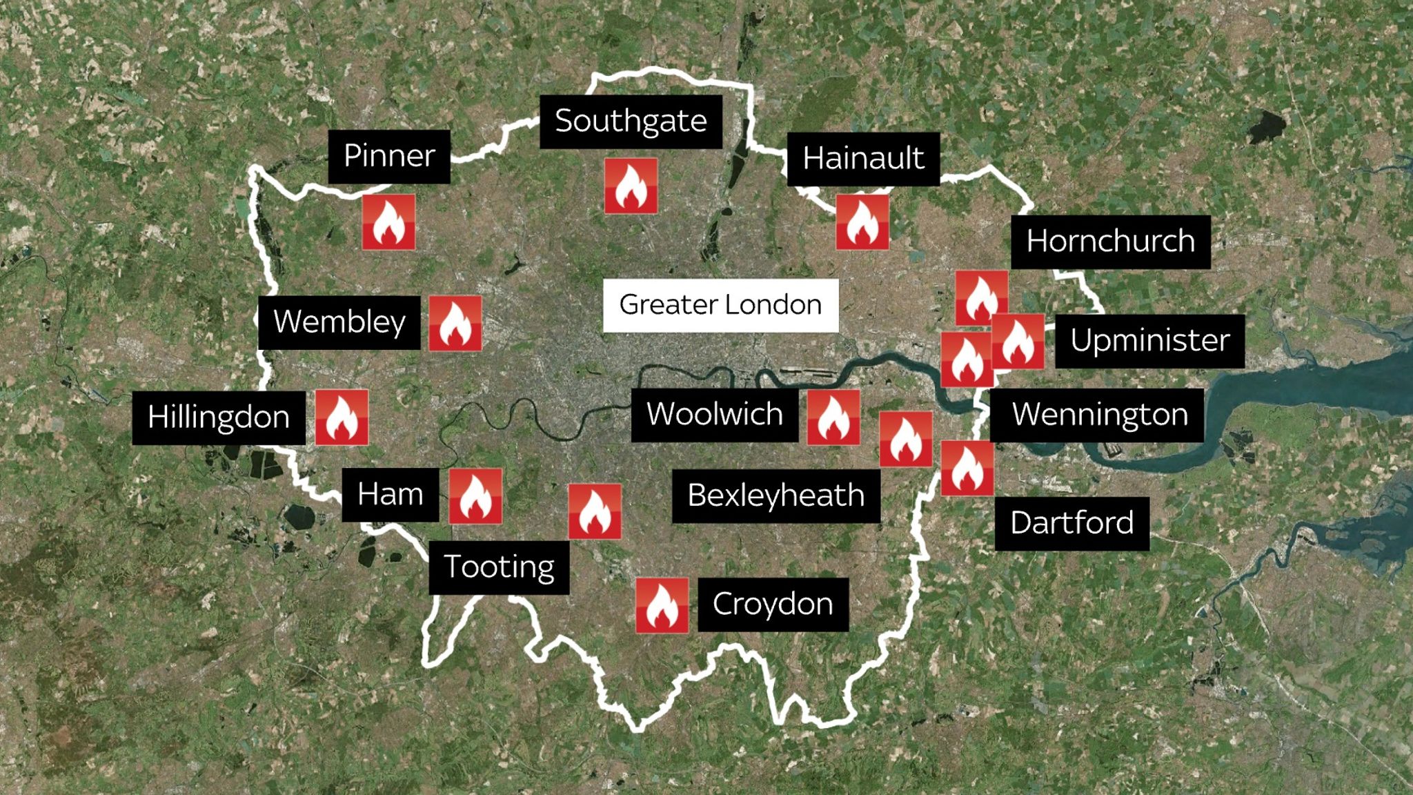 UK S Hottest Ever Day Leaves Charred Remains Of Homes And Cars And   Skynews Fires Map Heatwave 5840028 