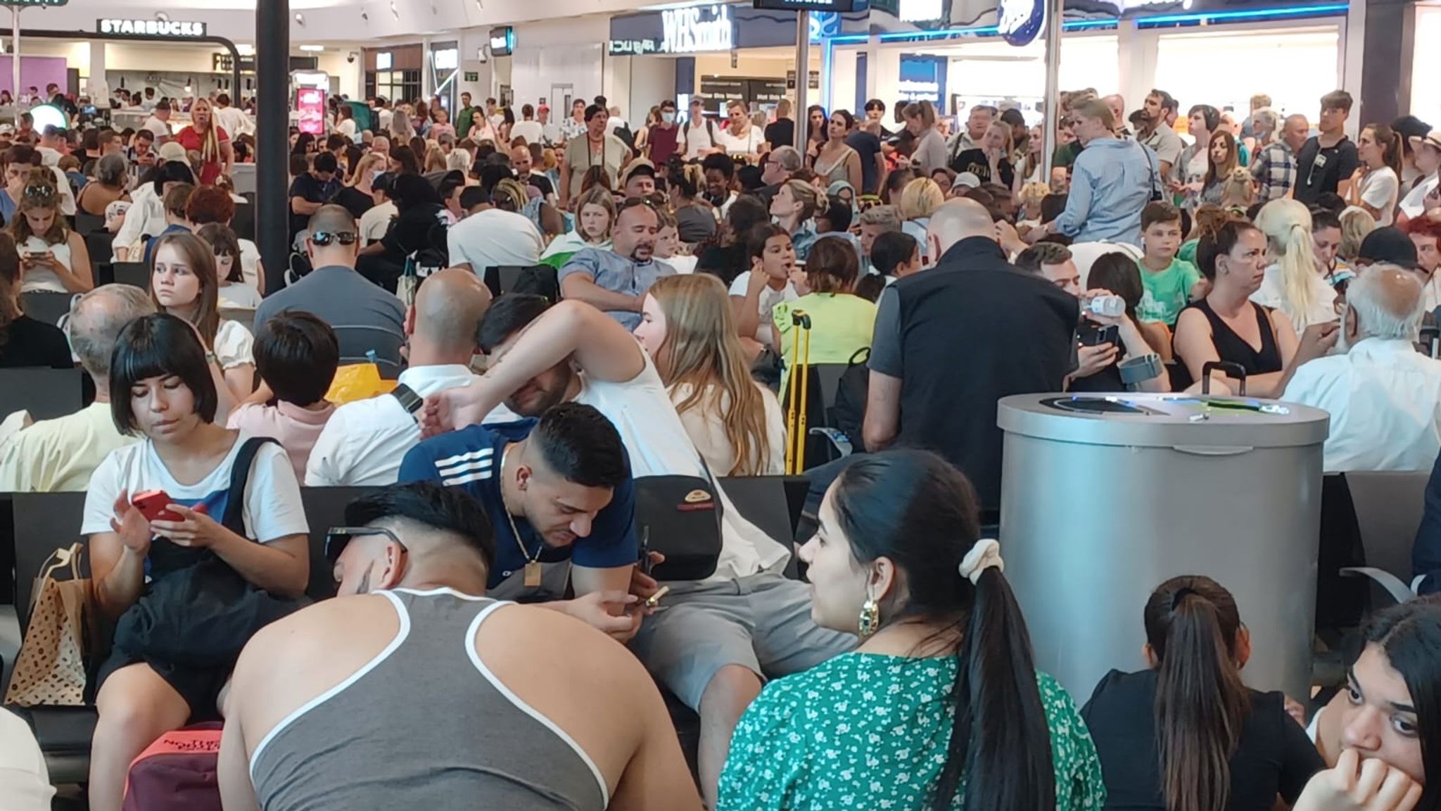 Luton Airport runway damaged in heatwave as schools and trains