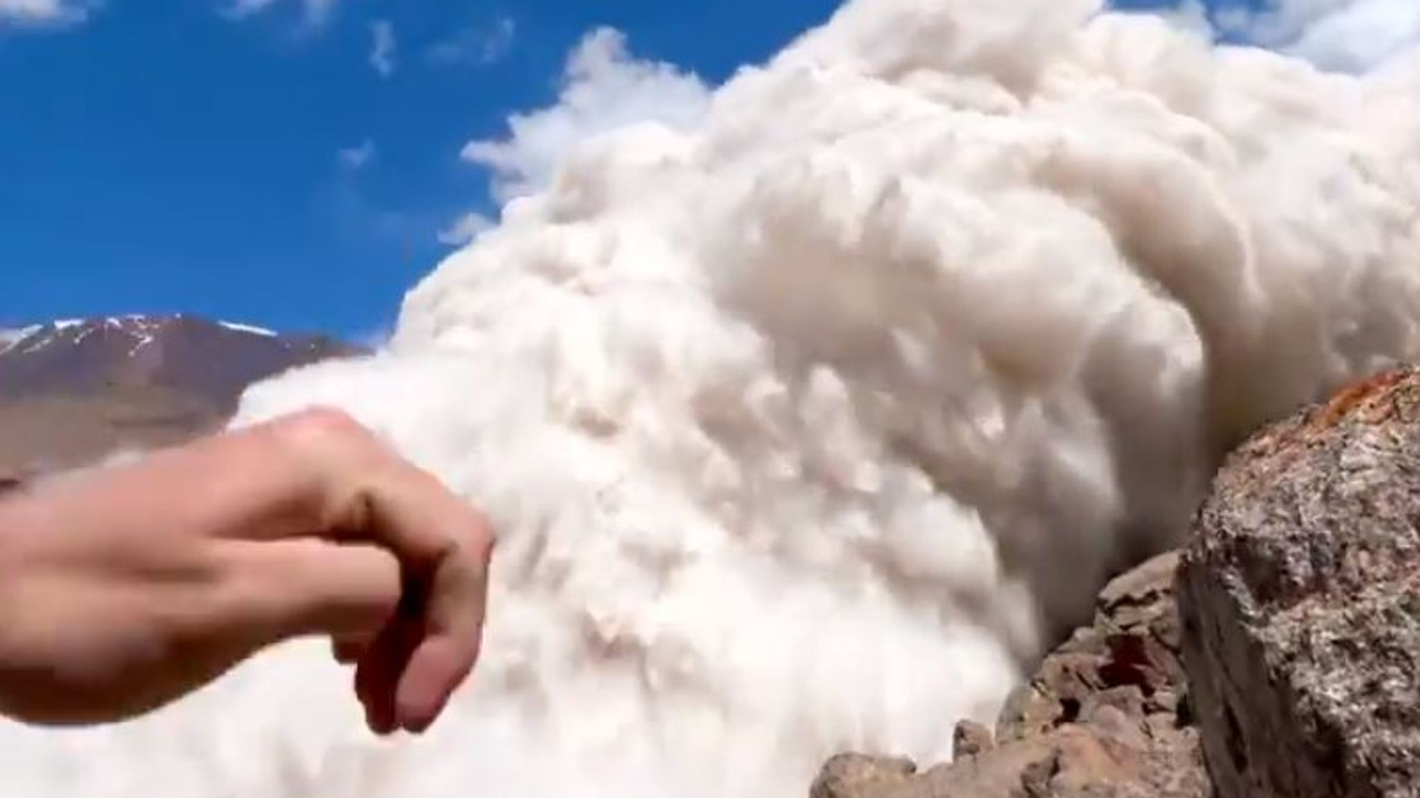 Briton survives apocalyptic avalanche on Kyrgyzstan trek after