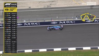 Loss of power for Ocon brings safety car out!