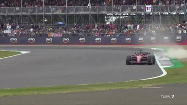 Leclerc loses control of his Ferrari