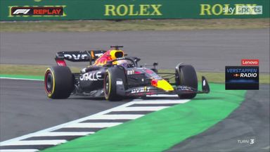 'It's very windy out there' - Verstappen locks up 