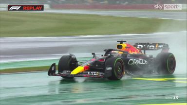 Verstappen struggles in torrential Q2 conditions!