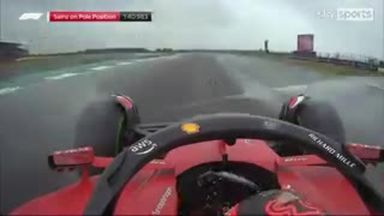 Ride onboard with Sainz's pole lap at Silverstone