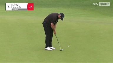 Lowry three-putts from four feet!