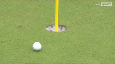 Rory almost holes trick shot!