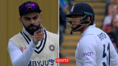 Tempers flare between Bairstow and Kohli