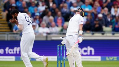 'That's not a good shot from Pope' - England three down! 
