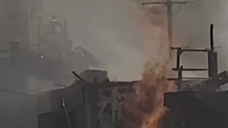 Ukrainian authorities release UGC showing aftermath of missile strikes on port of Odesa