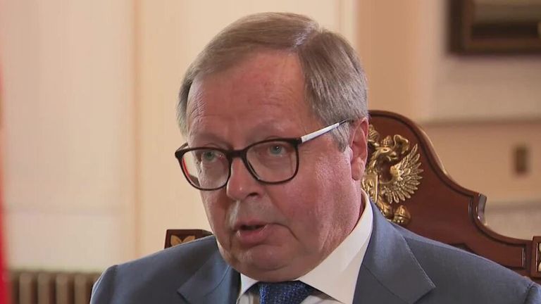 Russia&#39;s Ambassador to the UK speaks to Sky News