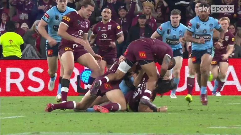 ‘There’s real anger!’ Wild punch-up in State of Origin
