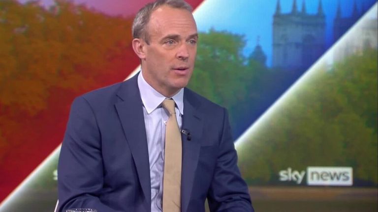 Deputy prime minister Dominic Raab was asked whether employers should allow people to work from home during the coming heatwave.