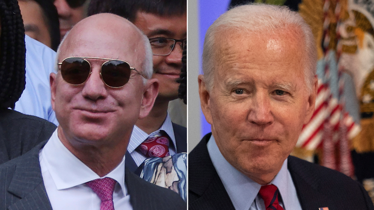 Jeff Bezos clashes again with Joe Biden's White House over US economic ...