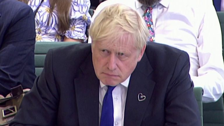 Prime Minister Boris Johnson appears before the Liaison Committee