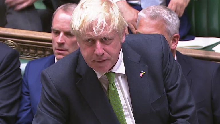 Boris Johnson Commons Speech