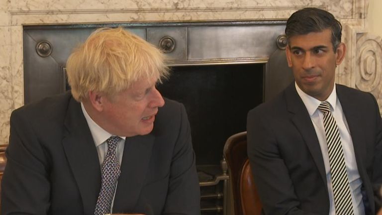 Boris Johnson and Rishi Sunak