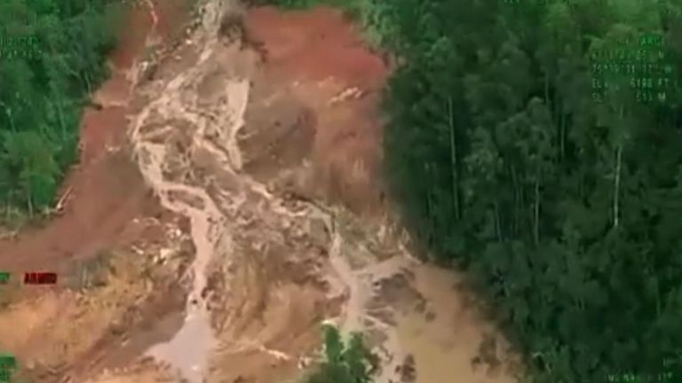 Aerial Footage Shows Extent of Deadly Landslide in Colombia&#39;s North